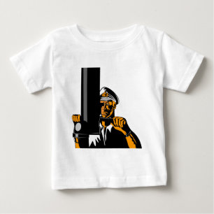 World war two navy captain sailor submariner baby T-Shirt