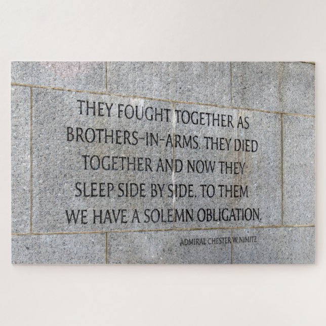 World War Two Veterans Memorial Jigsaw Puzzle (Horizontal)