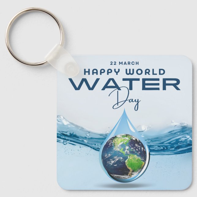 World Water Day Keychain (Front)
