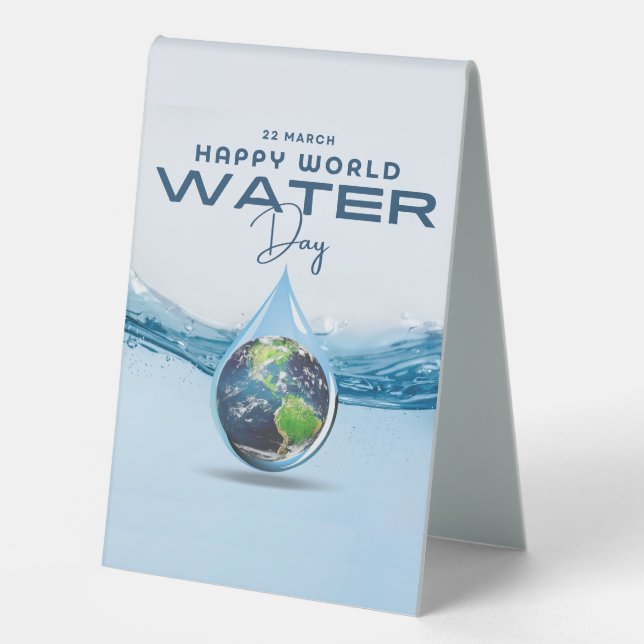 World Water Day Table Tent (Front)