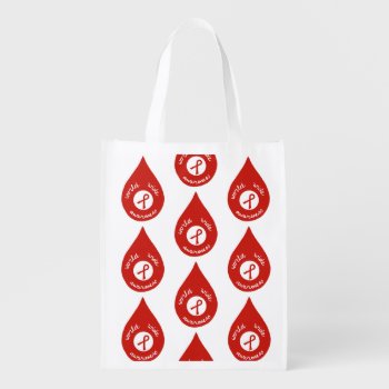 World Wide Awareness Reusable Grocery Bag by YourWishMyDesign at Zazzle