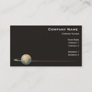 World Wide Globe Swish Accent Business Card