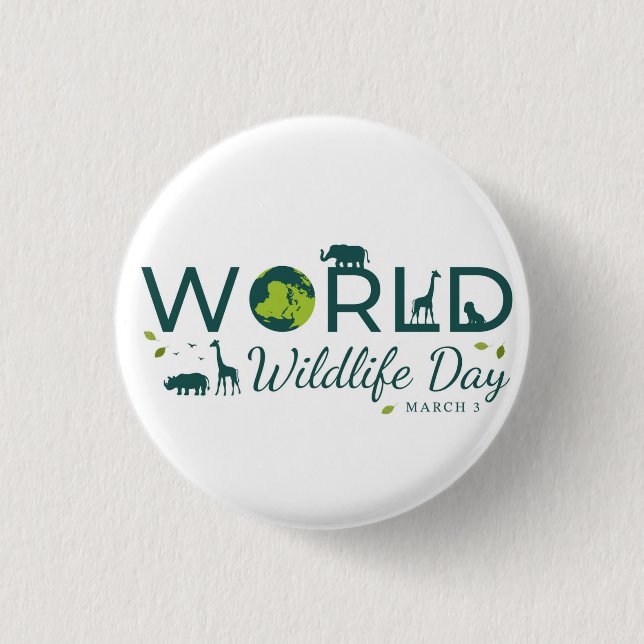 World Wildlife Day Button (Front)