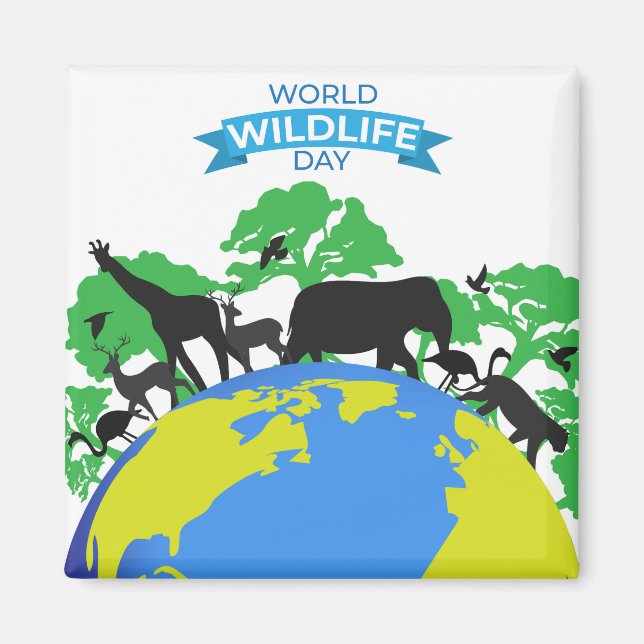 World Wildlife Day Magnet (Front)