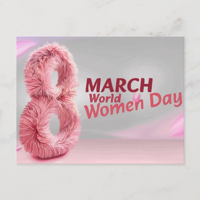 world woman day postcard (Front)