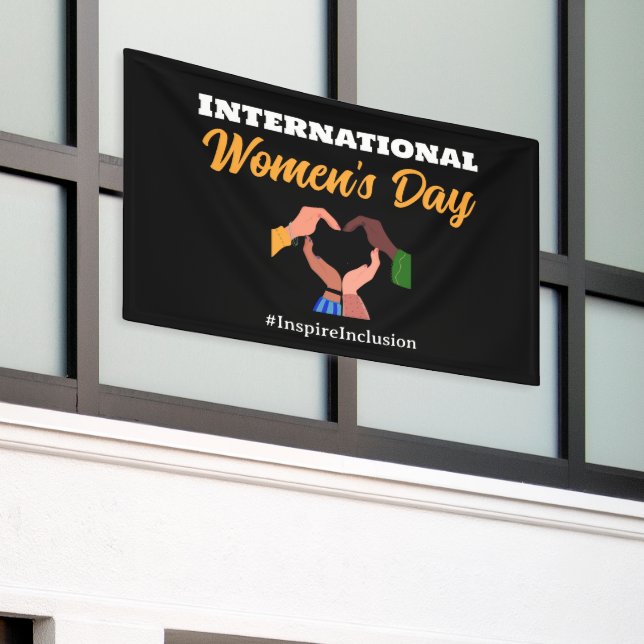 world women day inclusion 2026 banner (Outside Building)