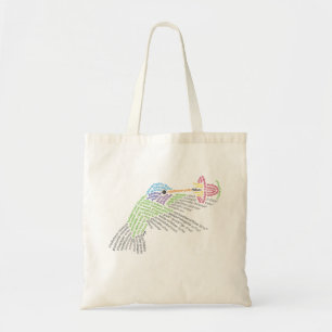 World Word Hummingbird Tote Bag