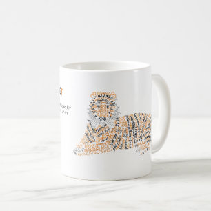 World Word Tiger Mug