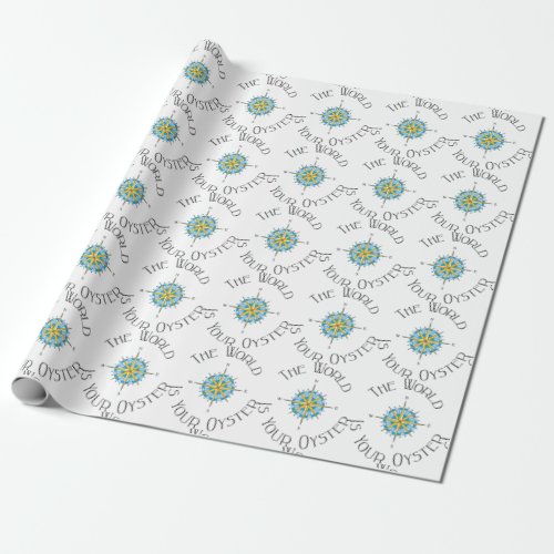 World Your Oyster Wrapping Paper