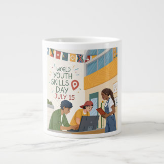 World Youth Skills Day – Empowering Future Innovat Giant Coffee Mug