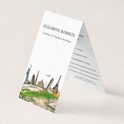 Worldly Travel Agent Business Card
