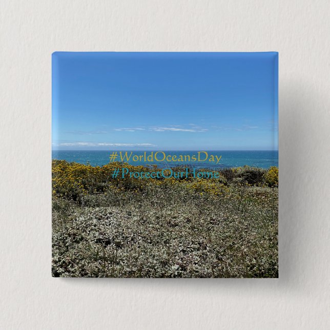 WorldOceansDay Button (Front)