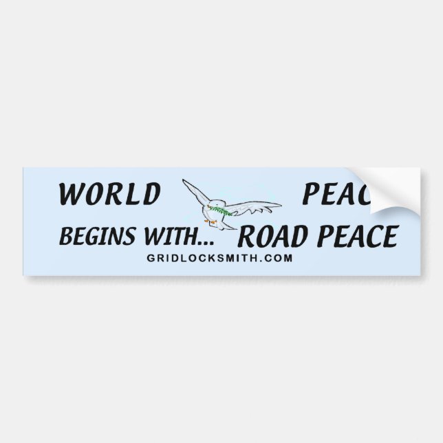 WORLDPEACEbegins Bumper Sticker (Front)