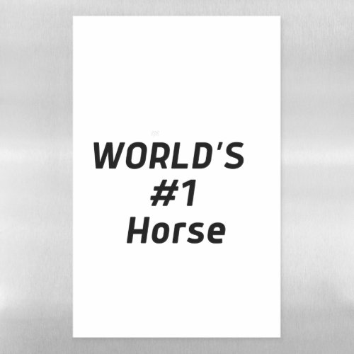 Worlds 1 Horse Magnetic Dry Erase Sheet