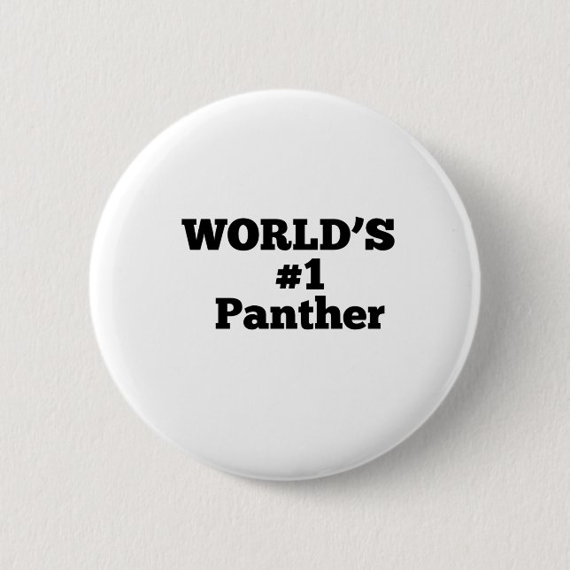 World's #1 Panther Button (Front)