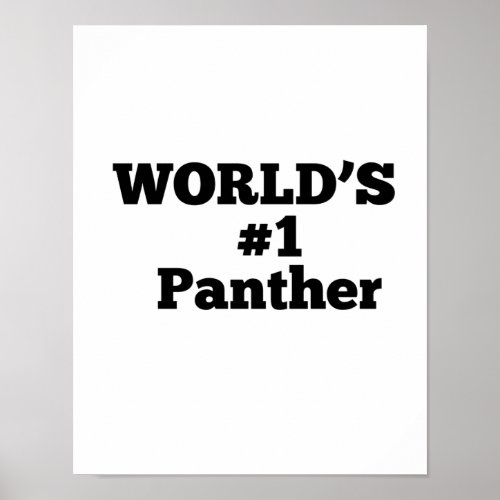 Worlds 1 Panther Poster