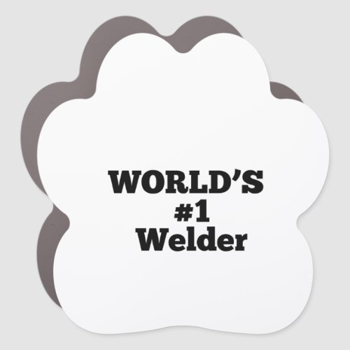 Worlds 1 Welder Car Magnet