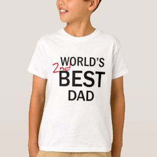 World's 2nd Best Dad Father's Day Funny Gag Gift J T-Shirt