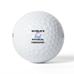 World's 2nd Best Physical Therapist 2 Golf Balls