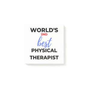 World's 2nd Best Physical Therapist 2 Post-it Notes