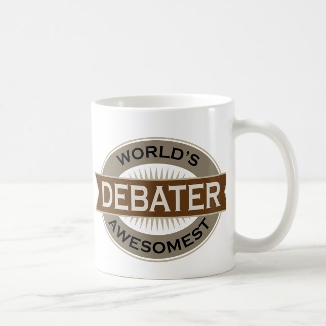 Worlds Awesomest Debater Coffee Mug (Right)
