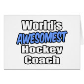 World's Awesomest Hockey Coach (Front Horizontal)