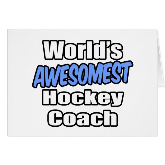 World's Awesomest Hockey Coach (Front Horizontal)