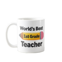 Worlds Best 1st Grade Teacher Pencil