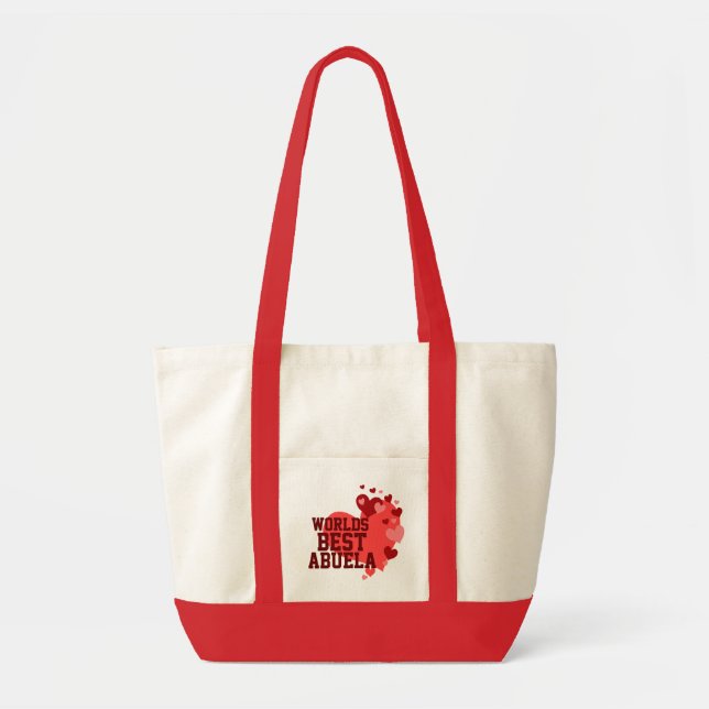 Worlds Best Abuela Personalized Tote Bag (Front)