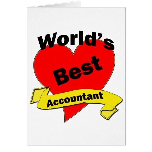 World's Best Accountant Cards (Front)