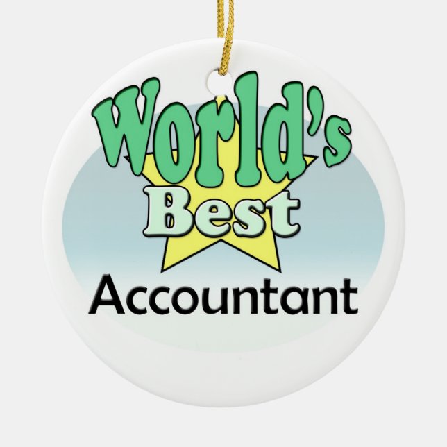 World's best Accountant Ceramic Ornament (Front)