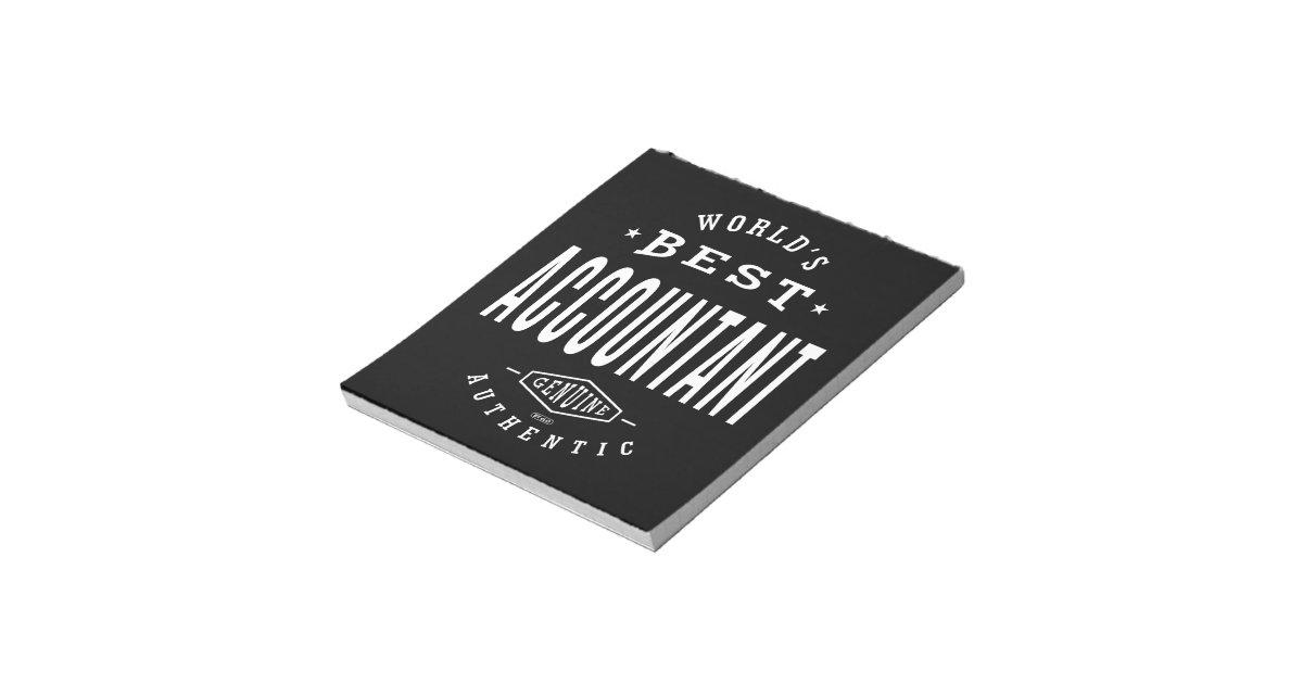 World's Best Accountant Notepad Zazzle