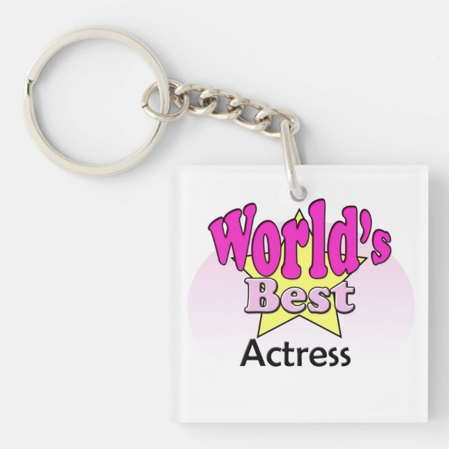 World's best Actress Keychain (Front)