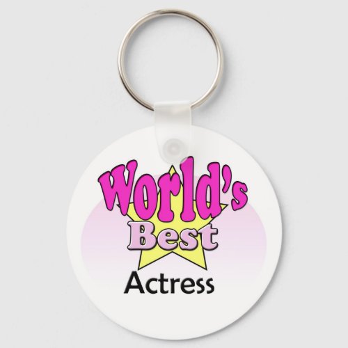 Worlds Best Actress Keychain