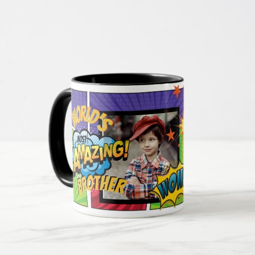 Worlds Best  ADD Role and PHOTO Comic Cartoon   Mug