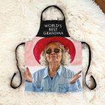 World's best - add your own text and photograph apron<br><div class="desc">World's best - add your own text and photograph to this awesome apron. Ideal for a gift for yourself or others. perfect for Grandma,  mom and much more. Change the text and photograph to suit your requirements. template features an older lady grandmother. 
Photo personalized aprons from Ricaso</div>