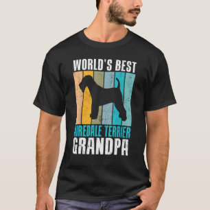 Worlds best Airedale Terrier Grandpa T-Shirt