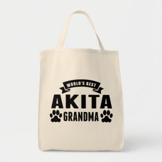 World's Best Akita Grandma Tote Bag