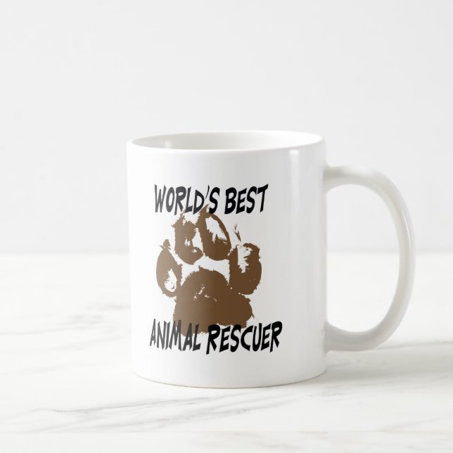 World's Best Animal Rescuer Coffee Mug (Right)