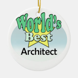 World's best Architect Ceramic Ornament
