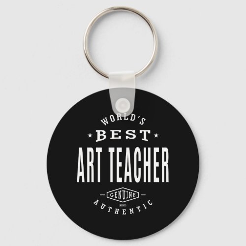 Worlds Best Art Teacher Keychain