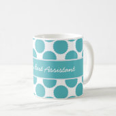 World's Best Assistant Teal and White Coffee Mug (Front Right)