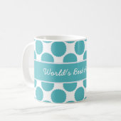 World's Best Assistant Teal and White Coffee Mug (Front Left)