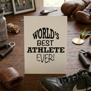 World's Best Athlete Ever Invitation