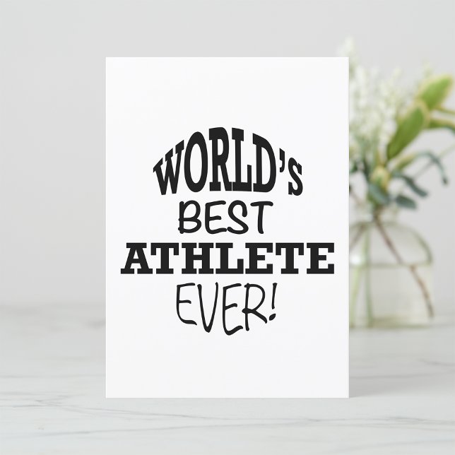 World's Best Athlete Ever Invitation (Creator Uploaded)