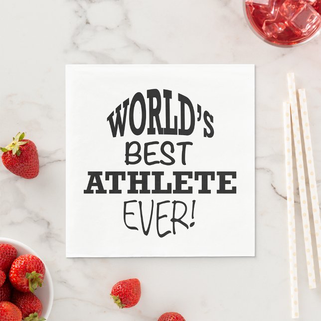 World's Best Athlete Ever Napkins (Creator Uploaded)