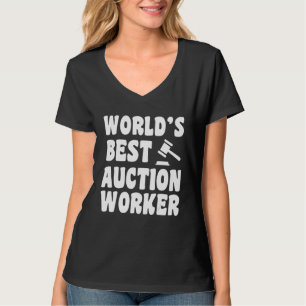 World's Best Auction Worker Job Title Auction Wor T-Shirt