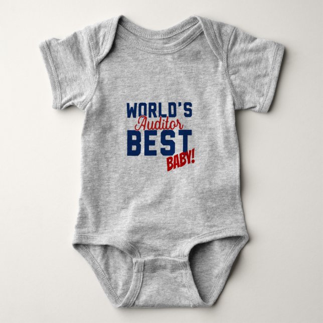 World's Best Auditor BABY! Baby Bodysuit (Front)