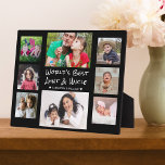 World's Best Aunt And Uncle 8 Photo Collage Black Plaque<br><div class="desc">8 photo collage plaque for the wold's best aunt and uncle. A personalized gift for the special people in your life.</div>