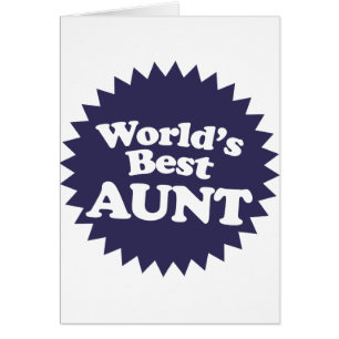 World's Best Aunt Cards